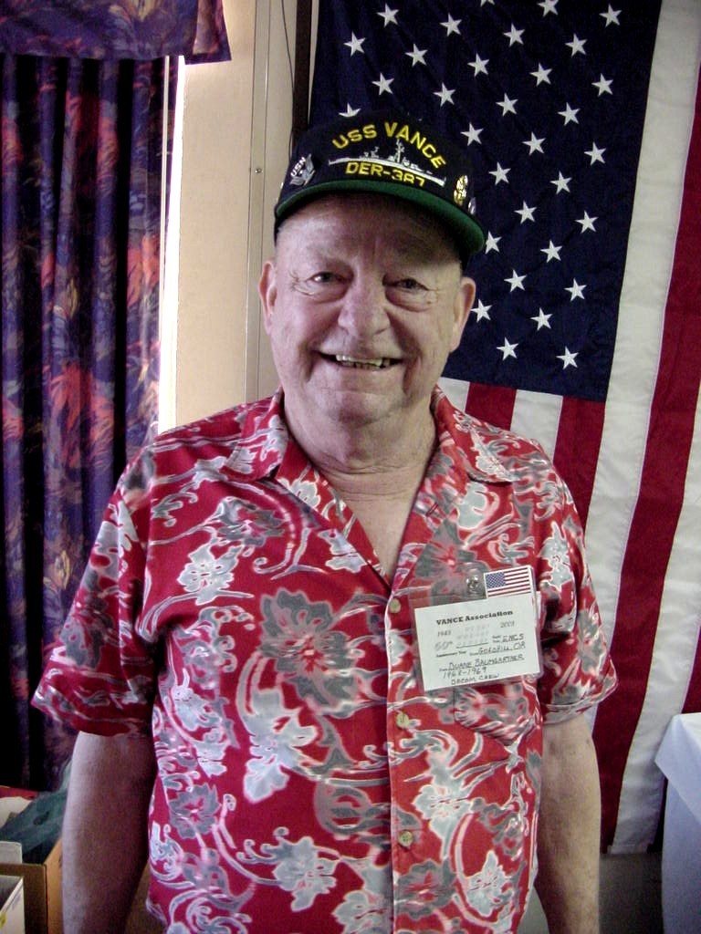 Duane at USS Vance reunion, 2003