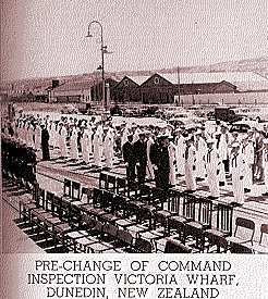 change1.jpg Pre-change of command inspection Victoria Wharf, Dunedin, New Zeland