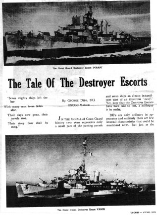 The Tale Of The Destroyer Escorts Page 1